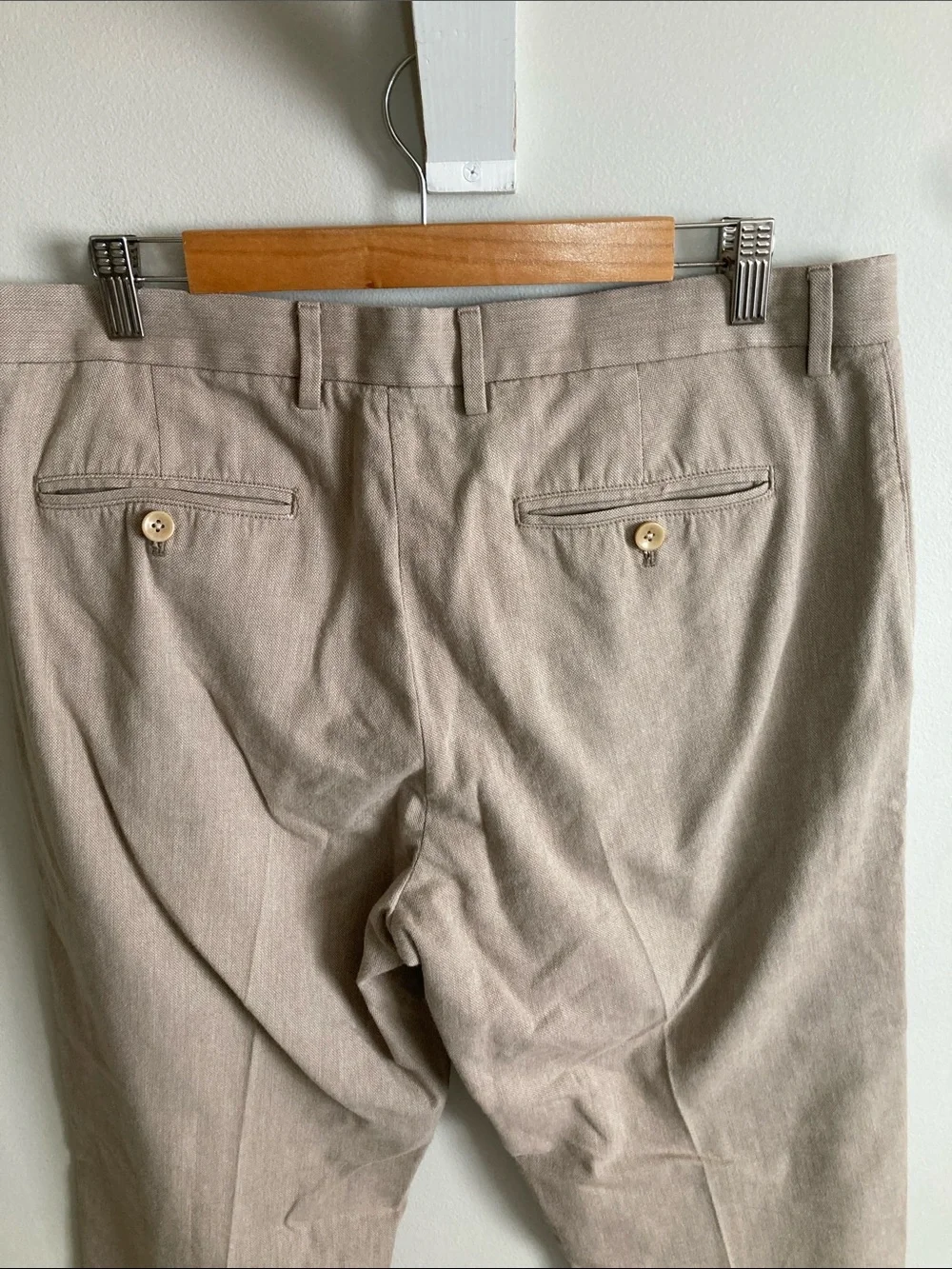 Banana Republic Kentfield Pant Men's Chino Pants, 34x34 Brown Cotton Dress Pants